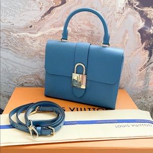 Louis Vuitton Locky BB Epi Blue Crossbody Bag